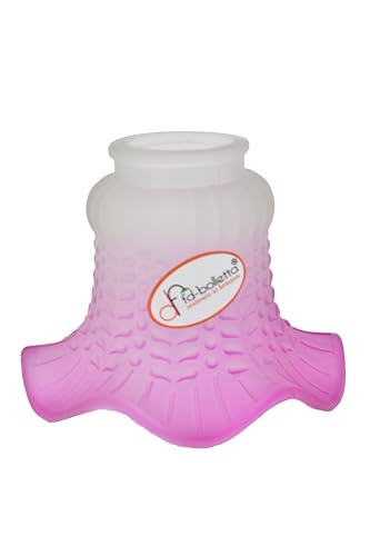 Recambios de cristal para lámparas,repuesto de cristal estilo liberty, pantalla para lámparas de latón,vl6 Medidas:10,5cm altura, 13,5cm diámetro, diámetro exterior de la boquilla:5,5 cm