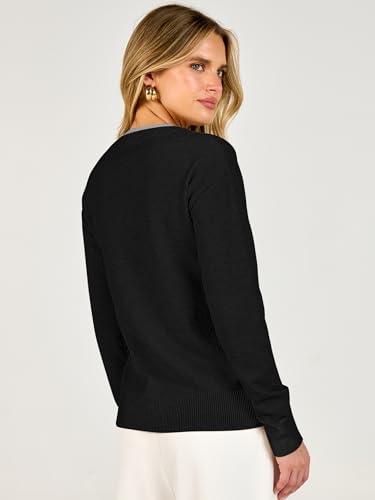 Image of ANRABESS Sweaters for Women 2026 Fall Long Sleeve Lightweight Pullover Tops