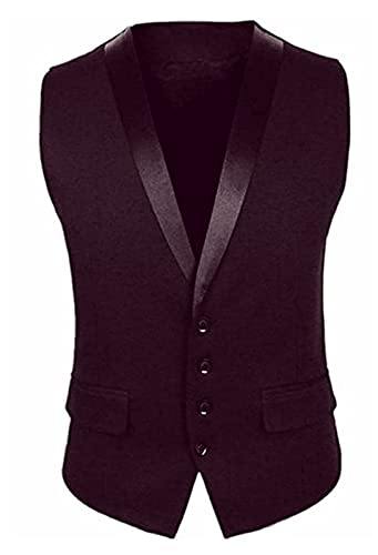 Sponsored Ad - Men Slim Fit Single Breasted Tuxedo Waistcoat