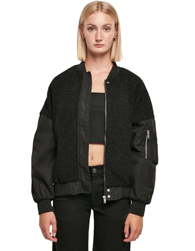 Giacca da Oversize Sherpa Mixed Bomber XS donna nero