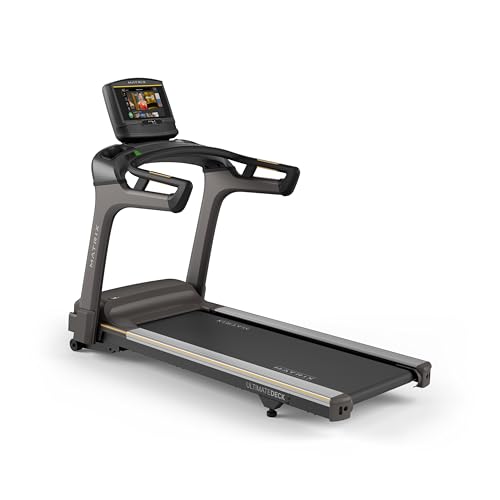 Image of Matrix Fitness T75 Treadmill with XER | 10 inch Touchscreen (WiFi+BT) | Club-Quality Treadmill for Running, 5K & Marathon | Heavy-Duty Frame, Extra-Thick 22 inchx60 inch Deck, Industrial Cushioning