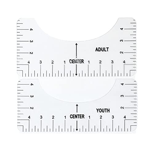 Guía De Regla De Camiseta Para Alineación De Vinilo, Plantilla De Medición De Camiseta Para Prensa De Calor, Reglas De Camiseta Para Centrar Diseños, Logotipo De Bolsillo Para Cricut, Prensa De Calor,