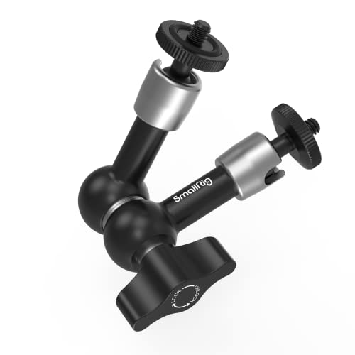 SMALLRIG 5 Pulgada Brazo Magico, Magic Arm Articulado con 1/4 Tornillo para Monitor Externo y Lámpara LED - 2065B