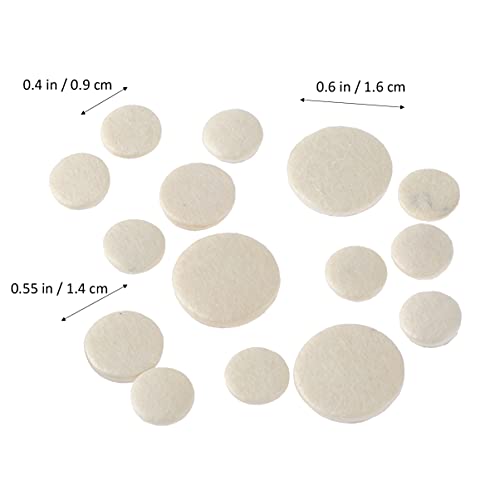 Generic 17 Pcs Compacto Premium Almofadas Clarinete Clarinete Bocal Patches Pads Almofadas ( Branco