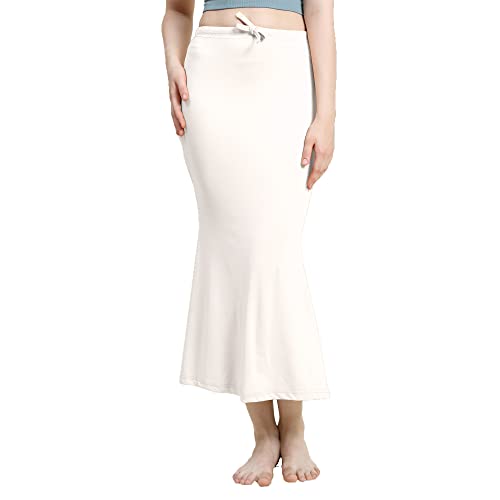 Image of Amazon Brand - Anarva Women Cotton Blended Saree Shapewear Regular Petticoat Skirt For Saree