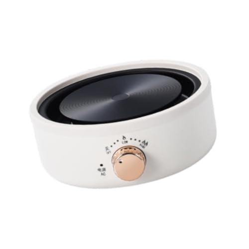 Colcolo ELÉCTRICA de COLANTO Cerámico Calentador de café Eu Adaptador Base de calefacción Callador de té caliente para salones de té al aire, Blanco