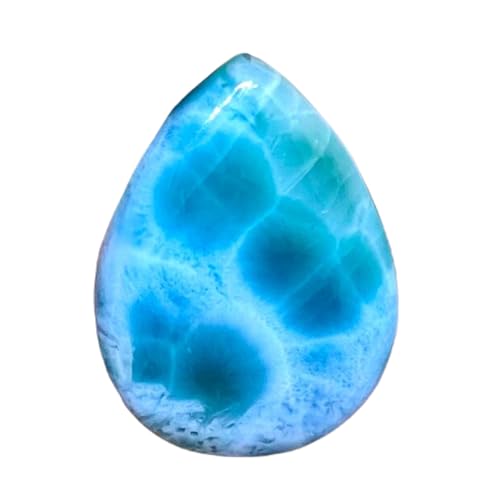 Larimar naturel poire pour créer vos colliers et bagues bohèmes faits main