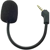Microfono di ricambio per cuffie da gioco Rog Theta 7.1 con tecnologia di cancellazione del rumore e braccio flessibile connettore placcato oro colore nero