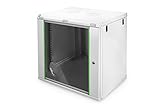 DIGITUS Netzwerkschrank - 19 Zoll Rack - 12HE - Wandmontage - 450mm Tiefe - Traglast 60kg - Dynamic Basic Serie - Grau