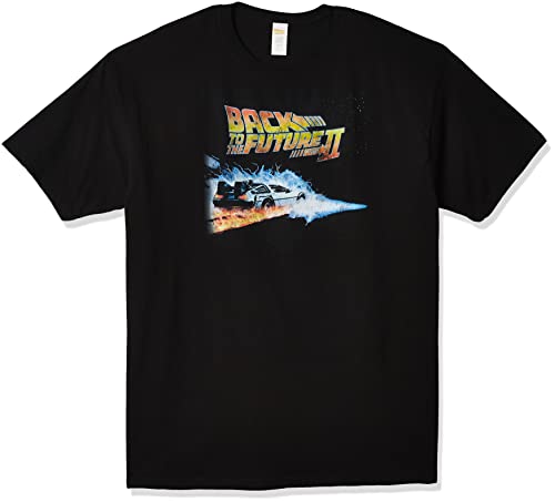 T-shirt Back To The Future 2 homme noir grande taille 4XL solide