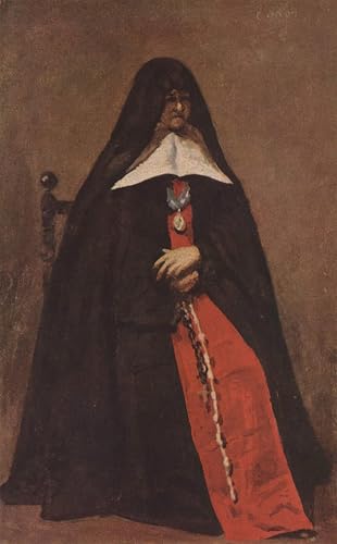Tableaux Peinture sur Toile Portrait de la Mère Supérieure par Corot 60x90cm