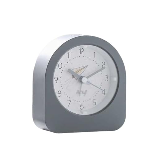 ZZlei2yu-12 Despertador Reloj De Noche Fácil De Configurar Alarma Gris Adecuado for Sala De Estar Dormitorio Escolar Reloj Despertador for Estudiantes con Pilas y Luz Nocturna Reloj Despertador