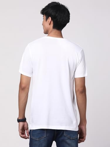 Image of ADRO Men's Graphic Printed 100% Cotton T-Shirt - Regular Fit, Printed T-Shirts for Men