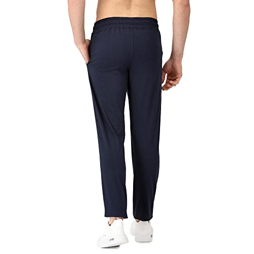 Image of Pepe Jeans Cotton Rich Solid Trackpant, Lounge Pant, Sportswear for Men - XL (Pack of 2)