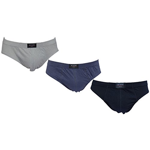 Sasairy 3 Piezas Hombre Bóxers de Algodón Cómodo Transpirable Tallas Grandes Calzoncillos Ropa Interior Hombre, Negro/Gris/Azul