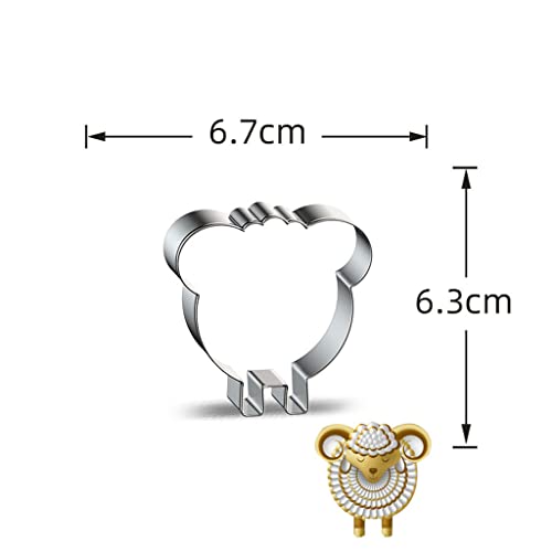 Stainless Steel Biscuit Cookie Cutter Cak Eid Al-Fitr Baking Supplies Cake Plunger Cutter Funny Easter Christmas Gift Cookie Cutters For Kids Shapes #TOP5