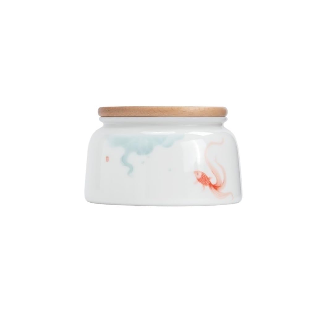 XYIANG Coffee Canister Bulk Tea Storage Jar Ceramic Sealed Jar Travel Portable Tea Storage Jar Chinese Tea Set Tea Container Single Jar Tea Jar