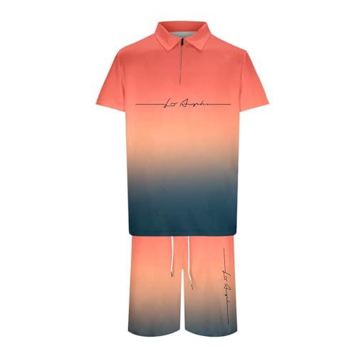 Ensemble Short Homme imprimé manches courtes mode estivale décontractée léger - 2