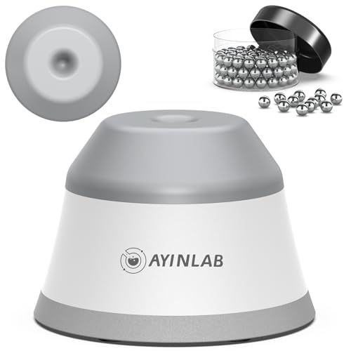 AYINLAB 3000rpm Scientific Vortex Mixer, Lab Vortex Stirrer with Touch Function, Paint Mixer, Eyelash Adhesives, Tattoo Ink and Acrylic Paints Mixing with Extra Silicone Cap & 120pcs Stirring Beads