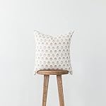 Woven Nook - Modern & Luxurious 18" x 18" Decorative Boho Throw Pillow Covers - Durable Quality & Machine Washable - 100% Cotton - Fleur Design - 4 Pack