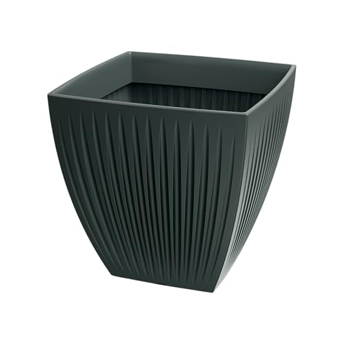 Pot Latia Square Ø30 anthracite résistant au gel pour extérieur durable - 2