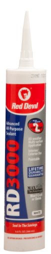Red Devil 0986 986 All-Purpose All-Weather Sealant, 1-Pack, White