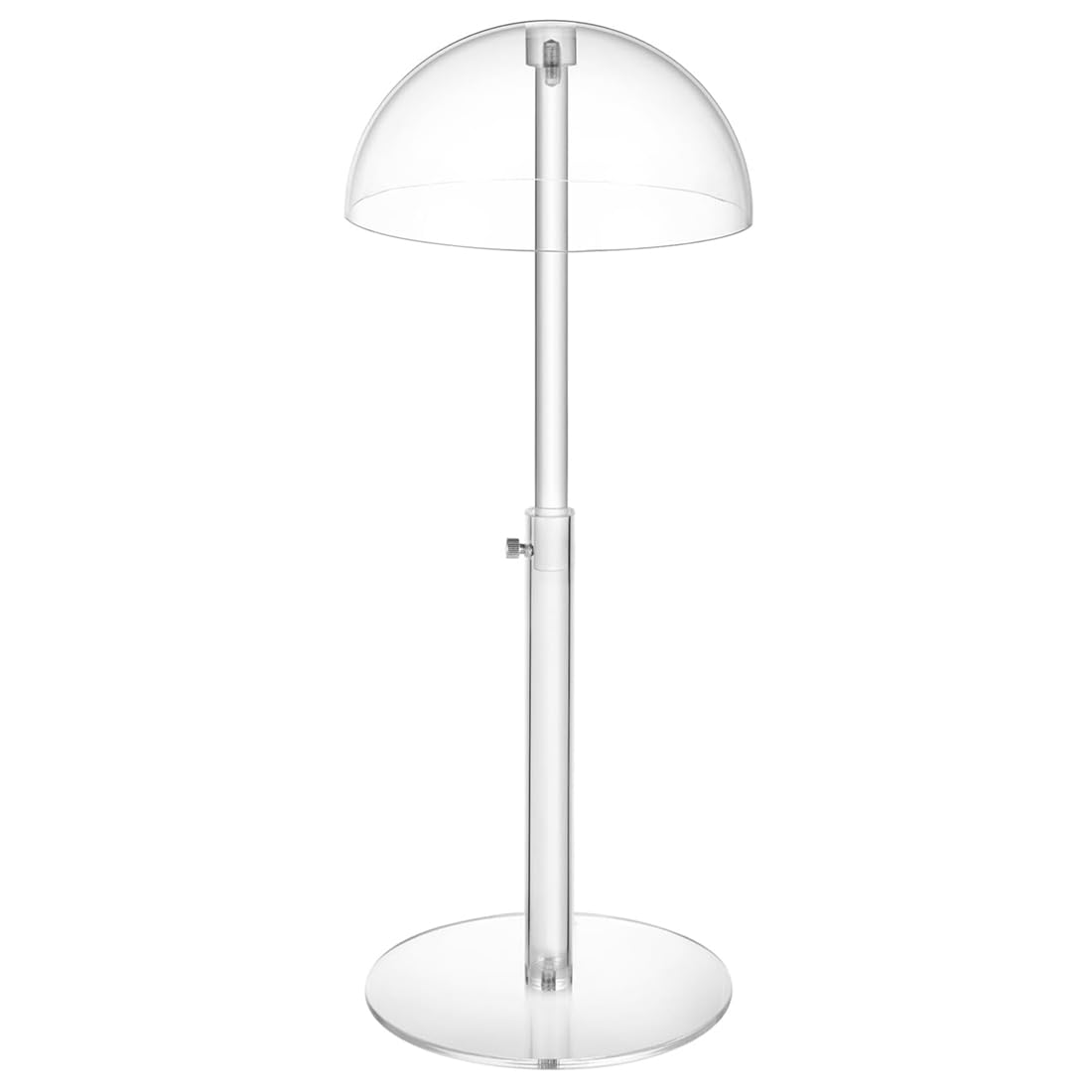 Aundhegrtt Clear Acrylic Hat Display Stand Clear Acrylic Hat Display Stand for Baseball Caps Cowboy, Wig Head Counter Stand for Closet