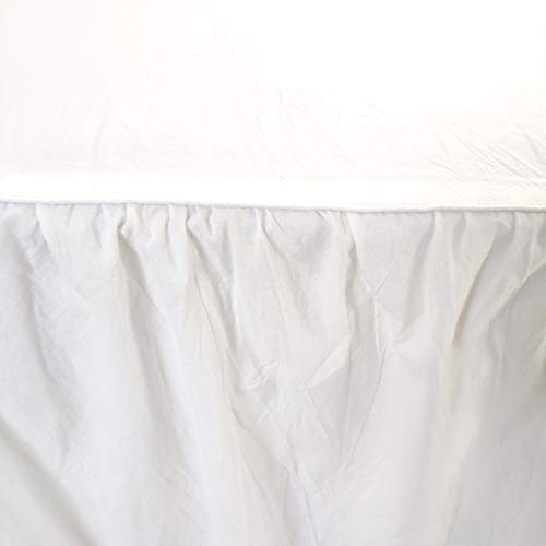 Softta Bed Skirt Twin White Ruffle Tassel Boho Bedding Bohemian Girls 100% Washed Cotton #TOP3
