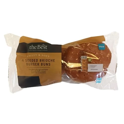 Morrisons The Best Seeded Brioche Burger Buns 4pk