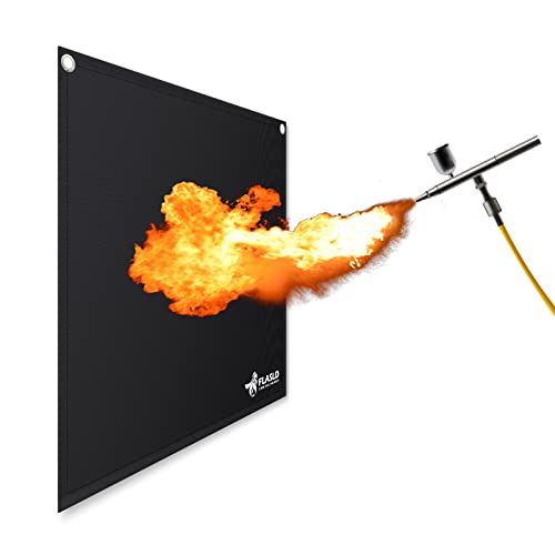 FLASLD Magnet Flame Protector for Soldering and Brazing 18''x18'' High-Temperature PlumberPad Heat Shield, Fire Resistant Welding Mat - Image 2