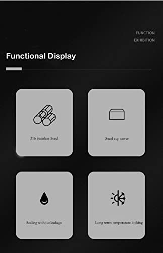 34 Oz Vacuum Thermal Water Bottle, Reusable Double Walled Thermos Mug, Insulated Stainless Steel Sports Water Bottle, Coffee Thermos And Tea Infuser Bottle Can Keep Heat And Cold (Black) #TOP5