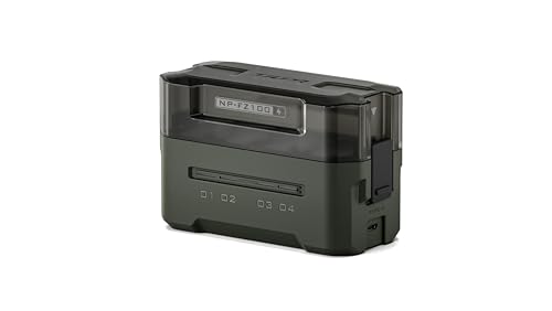 Image of Tilta NP-FZ100 Portable Charging Station | Works with FX3, FX30, FX2, ZV-E1, FX30B, A7S III, A7S II, A7 IV, A7 III, A7R V, A7R IV, A7C II, A7C, A9, A9 II, A9 III, A1 II, A6700 | Green | Charges Four Np-Fz100 Batteries Via USB-C Pd, Status Leds, Compact Edc Design, Green Finish