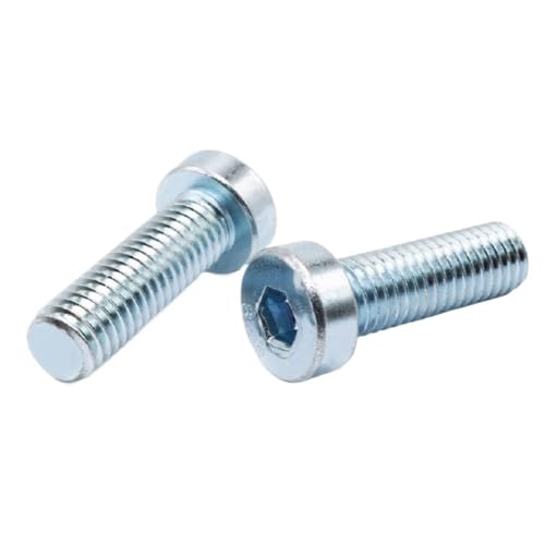 EMZCIEYDK(X) 100 Pcs M5x(8-30)mm 8.8 Carbon Steel Hex Socket Machine Screw(M5X30 100PCS)
