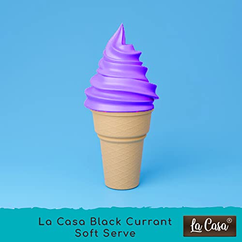 La Casa Soft Serve or Softy Premix - Vanilla+Chocolate+Black Currant | Combo Pack of 3 | Extra Creamy & Strong Flavor | 3x250g |