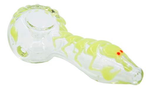 image for OSPITUR Handmade 4 inch Blown Glass Crafts Tube Decorative Bowl (Gecko