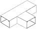 WIREMOLD AL3315 Tee Fitting,Gray,Aluminum