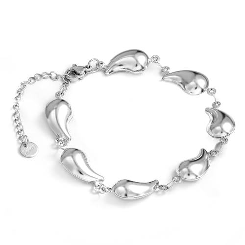 Image of Rubans Stainless Steel Bracelet Stylish Trendy Jewellery Gift for Women & Girls