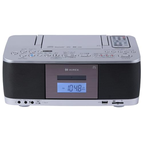 Amazon.co.jp: 東芝 ラジカセ シルバー CD再生 カセット録音 AX-KCR70