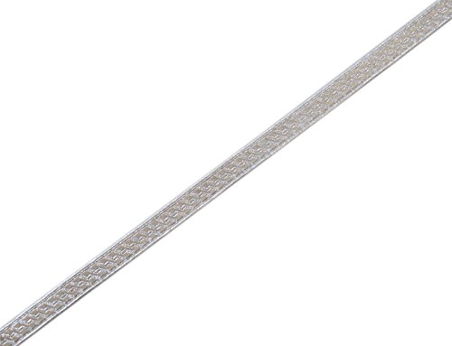 5 Yards. Silver Military Braid. Uniform Trim. Pilot Galon. Army, Navy. Vestment Diy Edging #TOP2