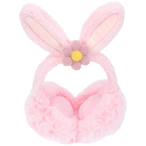 FRCOLOR Fluffy Bunny Ear Muffs for Kids Cover