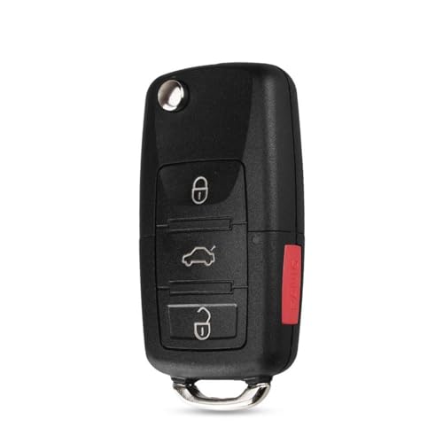 Coque clé compatible avec VW Golf Jetta boîtier neuf contre l'usure de télécommande - 3