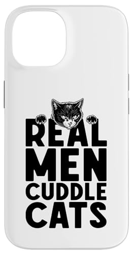 Real Men Cuddle Cats Owner ���̓� �ʔ��� ���p �j�� �X�}�z�P�[�X iPhone 14 �p