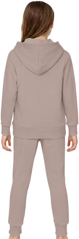 KIDMAU Girls Boys 2 Piece Tracksuit Athletic Sweatsuit Zip Up Hoodie Sweatshirt and Jogger Pants with Pocket Kids Sport Set - Image 6