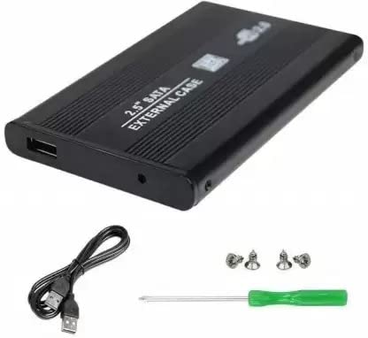 AQBP 2.5 inch USB 2.0 External Hard Drive Enclosure USB 2.0 Aluminium Hard Disk Box 2.5 inch Portable HDD Enclosure (for Laptop, Black) (B0BX9YLG27) Amazon Price History, Amazon Price Tracker
