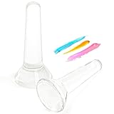 ZEAYEA 2 Pcs Glass Muller for Making Paint, 1.9 inch Paint Muller for Grinding Pigment, Mineral Pigment Grinding Pestle Flat Bottom for Watercolor, Oil Painting, Tempera, Artists DIY Paint Mixing
