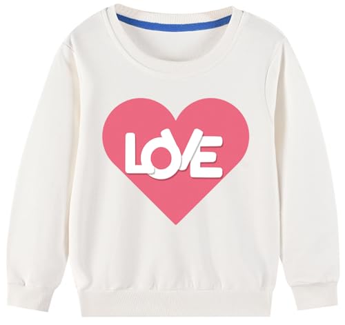 Boys Girls Valentines Day Sweatshirts kids Valentine's ABC Love Shirt Crewneck Long Sleeve Cotton Outfits Tops 1-7T