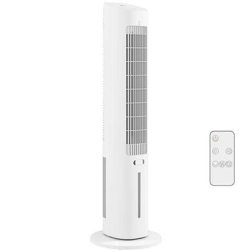HOMCOM Refroidisseur d'air colonne 3 en 1 refroidisseur humidificateur et ventilateur, oscillation...