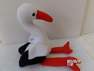 Beanie Babies Baby Ty Stilts Stork Bird w/ Tag ^G#fbhre-h4 8rdsf-tg1334286