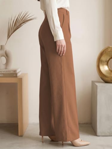 Image of GRECIILOOKS Trousers for Woman | Womens High Rise High Waist Flared Korean Style | Formal Pant for Women Office Wear| Track Pants for Womans Elegant for College & Events (Available in Plus Size)
