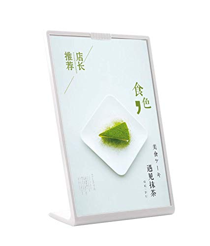 Amazon | 卓上POPスタンド L型 (ホワイト, A4 ×1台) | POP広告